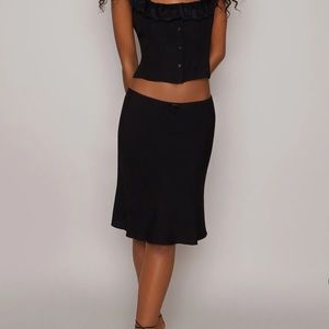 Danielle Guizio - Paloma Skirt - Black - Size XS - never worn